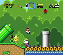 SMW Hack 00F4D292 : Super Mario World - Back to the Game (Demo 1) (PT-BR)  (alt)
